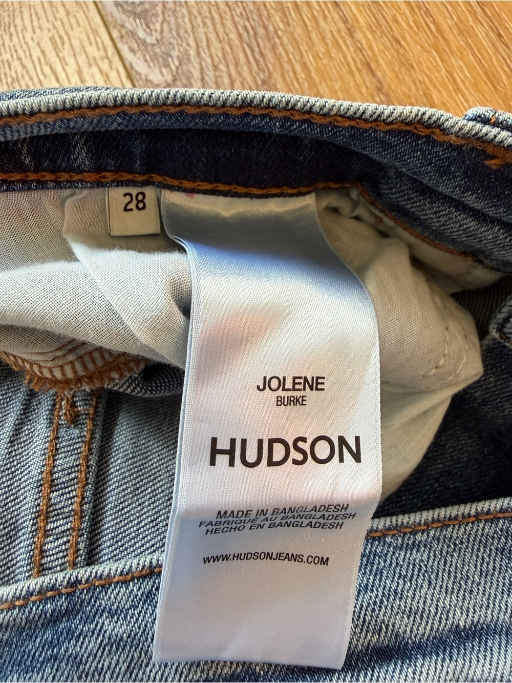 Hudson Jolene Jeans Wide-Leg High Rise Jeans - Light Blue Wash - Picture 8 of 10
